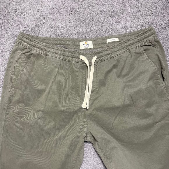 Marine Layer Men's Saturday Jogger Slim Fit Deep Lichen Size 2XL NWT $118 - Picture 4 of 10